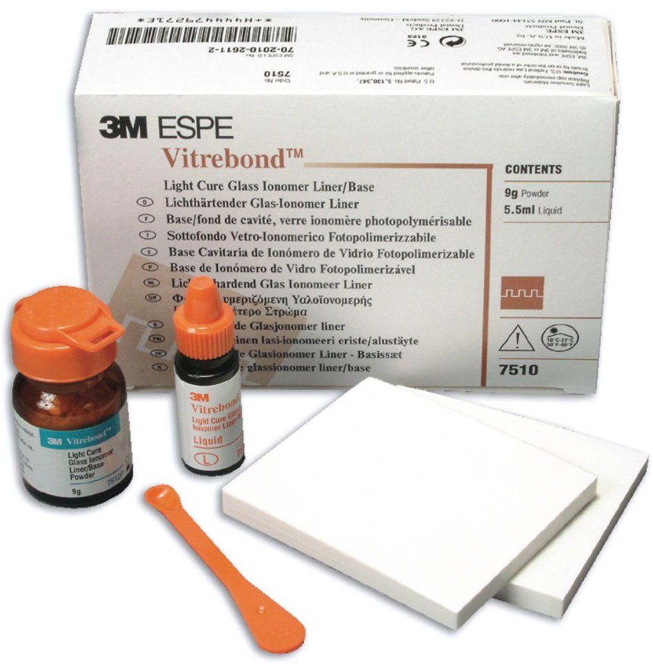 3M ESPE VITREBOND LIGHT CURE GLASS IONOMER LINER/BASE - INTRO KIT