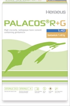 Bone Cement with Antibiotic Palacos r + gentamicin 2 x 40g high viscosity