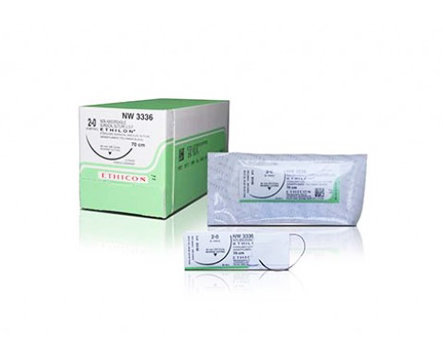 Ethicon Ethilon Sutures USP 2-0, 3/8 Circle Reverse Cutting - NW 3336