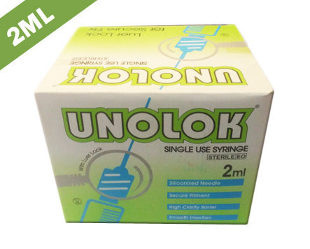 Hindustan Syringes Unolok Syringe with Needle 2ml