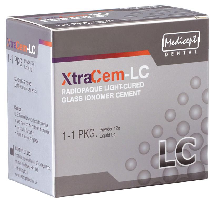 MEDICEPT DENTAL XTRACEM LIGHT CURE GLASS IONOMER RESTORATIVE CEMENT
