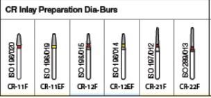 ORO FG CR INLAY PREPARATION DIAMOND BURS