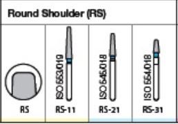 ORO FG DIAMOND BURS ROUND SHOULDER (RS) SERIES