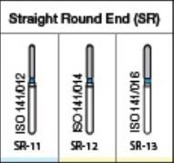 ORO FG DIAMOND BURS STRAIGHT ROUND END (SR) SERIES